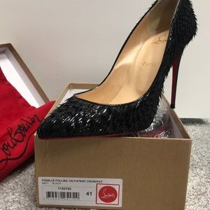 Pigalle Follies 100 Patent Crow/Pat